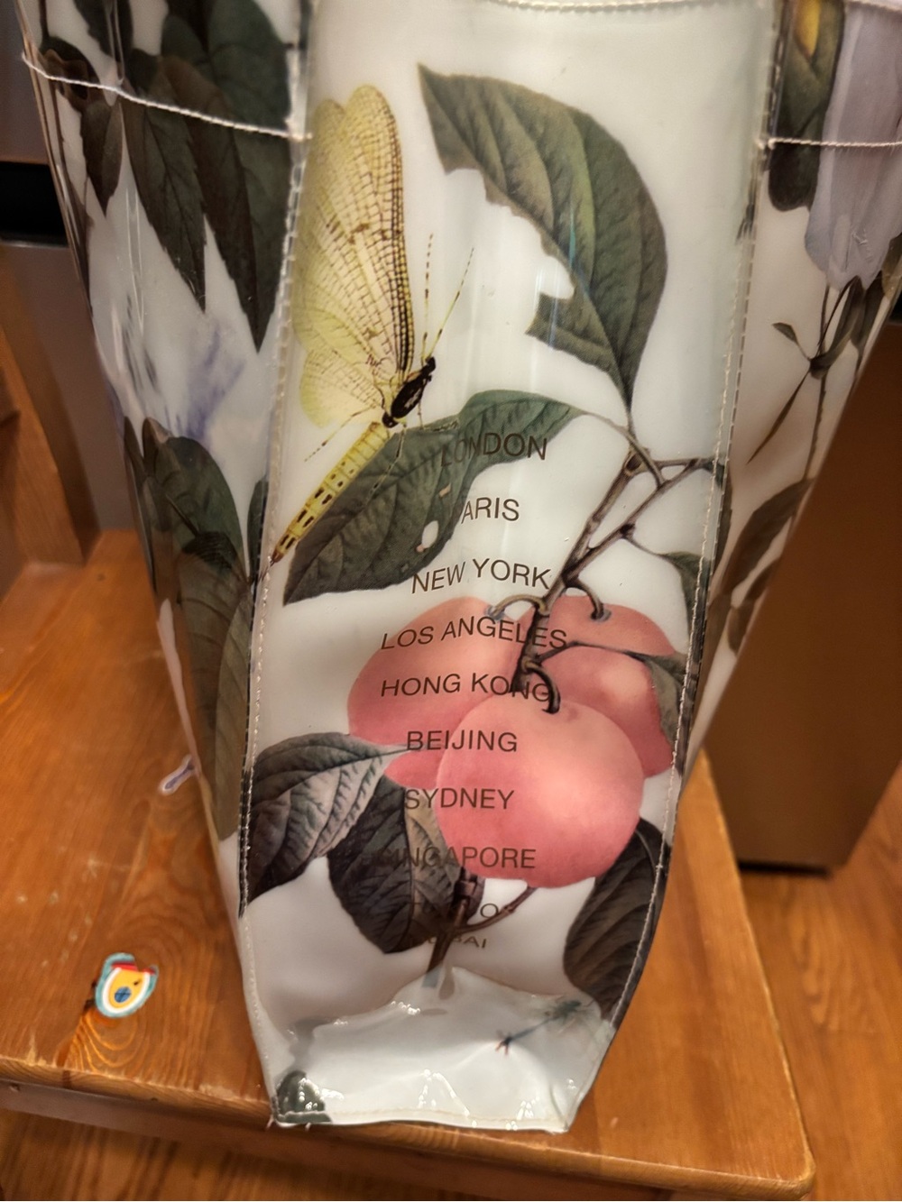 NWOT Beautiful Ted Baker Floral Patent Tote - Picture 14 of 14